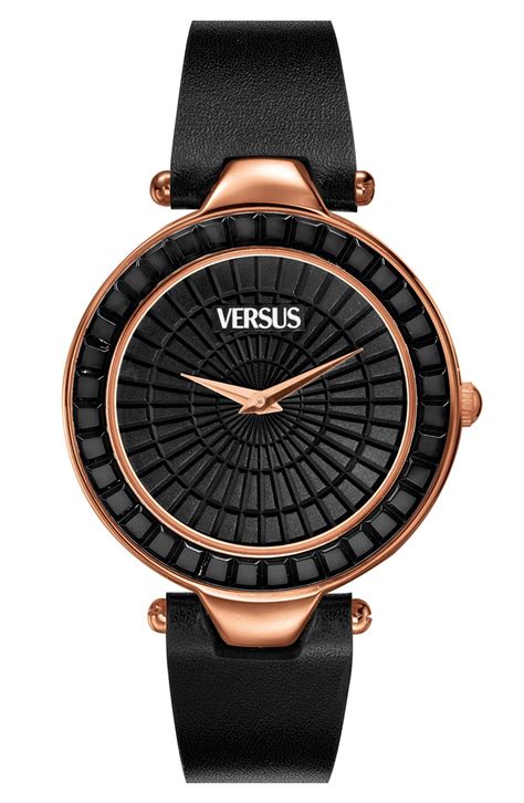 versus versace watch leather|Versace versus watch price.